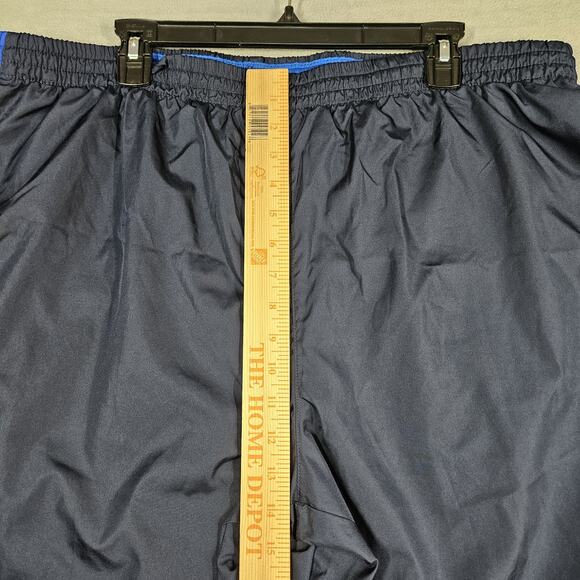 VTG Starter Track Pants Mens XL Blue Baggy Wide Leg Lined Skater Y2K Zip Ankle - Picture 12 of 15